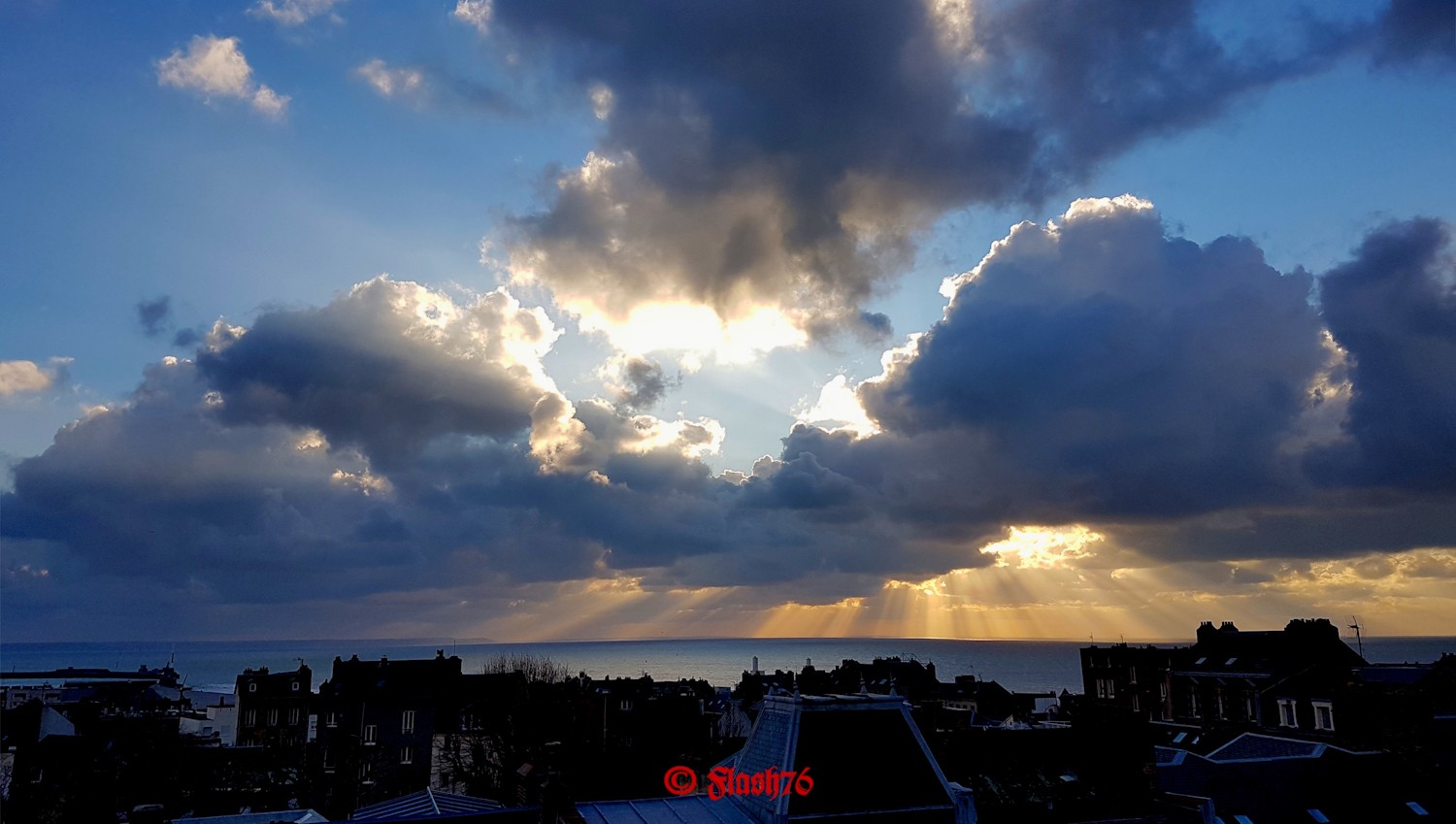 Coucher de soleil et ciel de traîne, le 02/02/2019