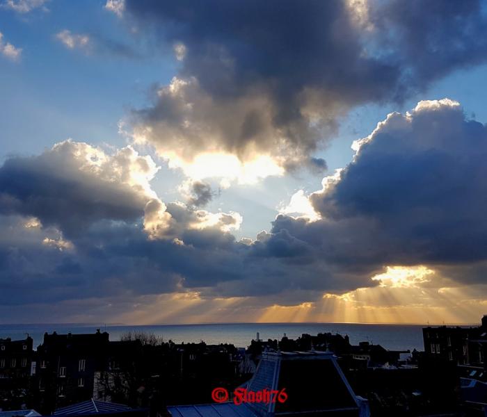 Coucher de soleil et ciel de traîne, le 02/02/2019