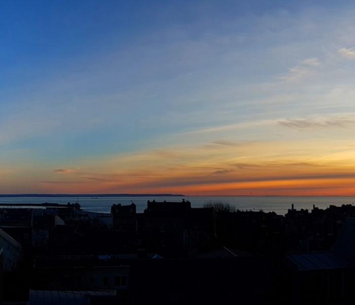 Coucher de soleil le 03/02/2019 au Havre (76)