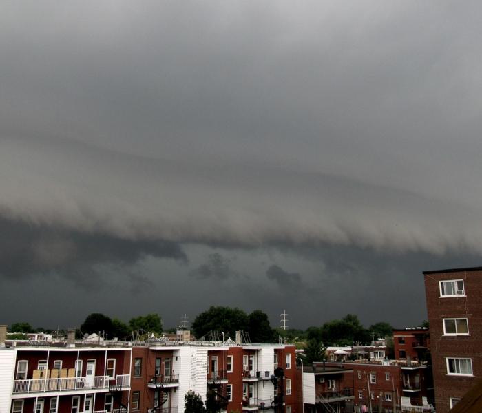 Arcus et orage du 17 Juillet 2012 (Montréal, Canada)