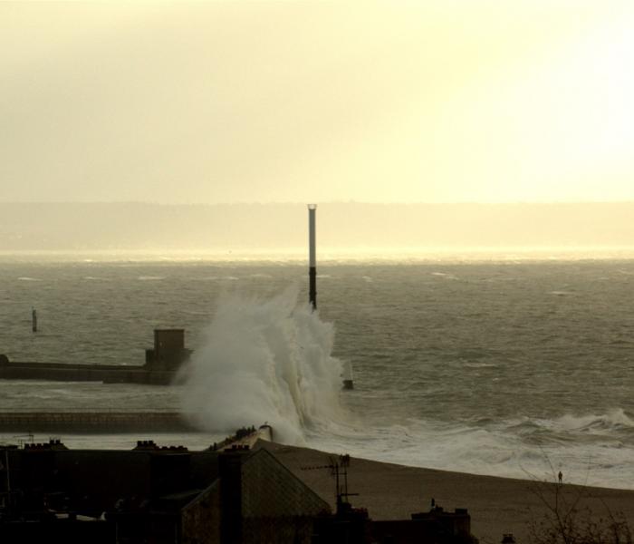 Tempête au Havre (76) le 10/02/2019