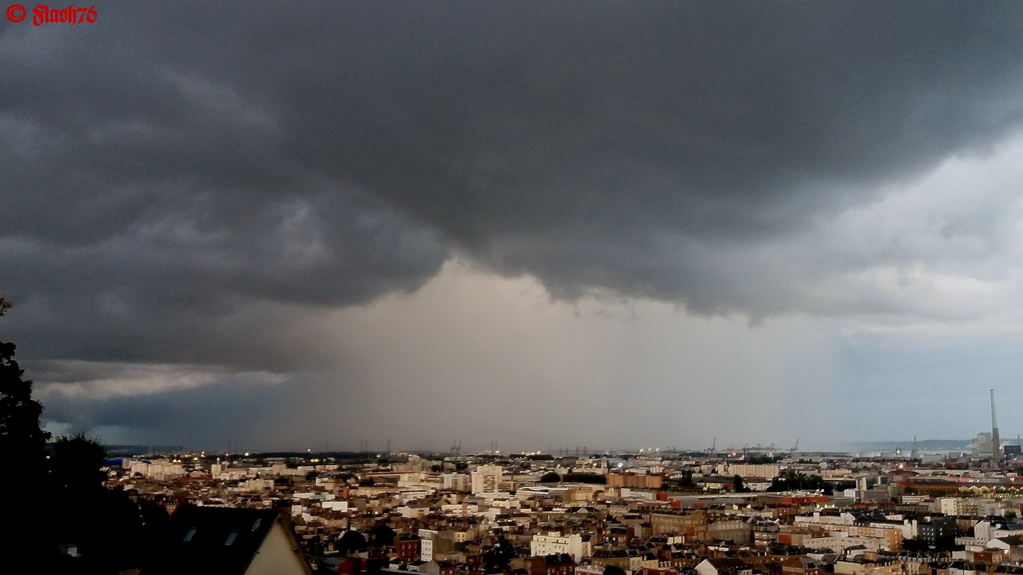 Orage totalement imprévu du 31/08/2017 au Havre (76)