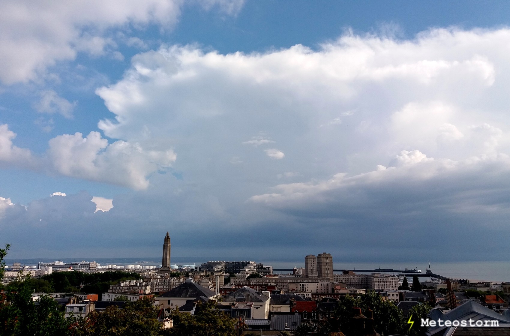 Gros orage en approche, le 03/07/2018 au Havre (76)