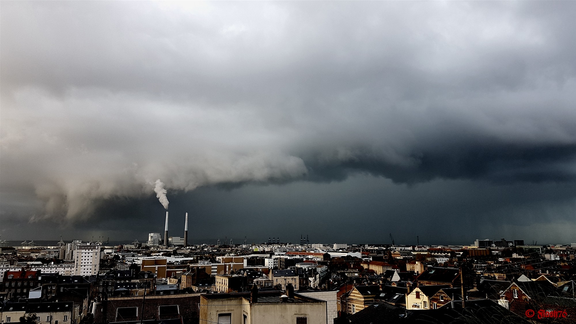 Orage hivernal du 13/11/2019 au Havre (76)