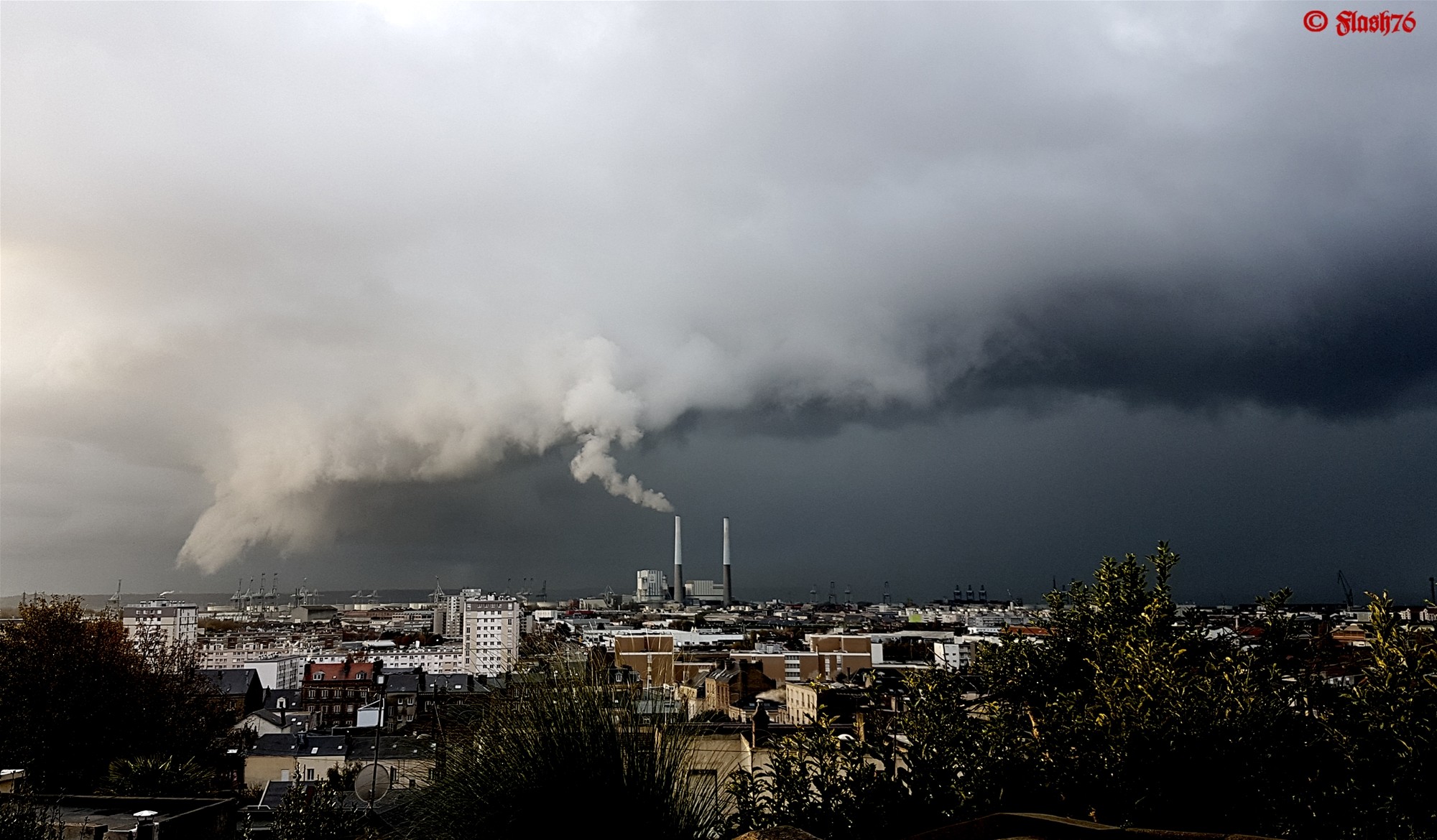 Orage et arcus hivernal du 13/11/2019 au Havre (76)