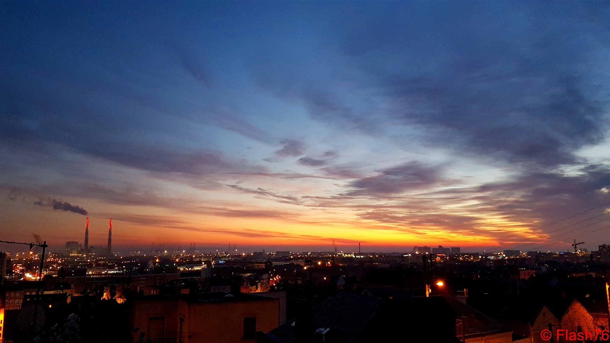 05/12/2019 - Coucher de soleil au Havre (76)