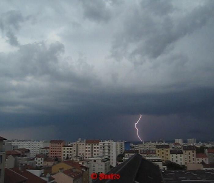 Orage du 3 Août 2009 à Lyon (69)