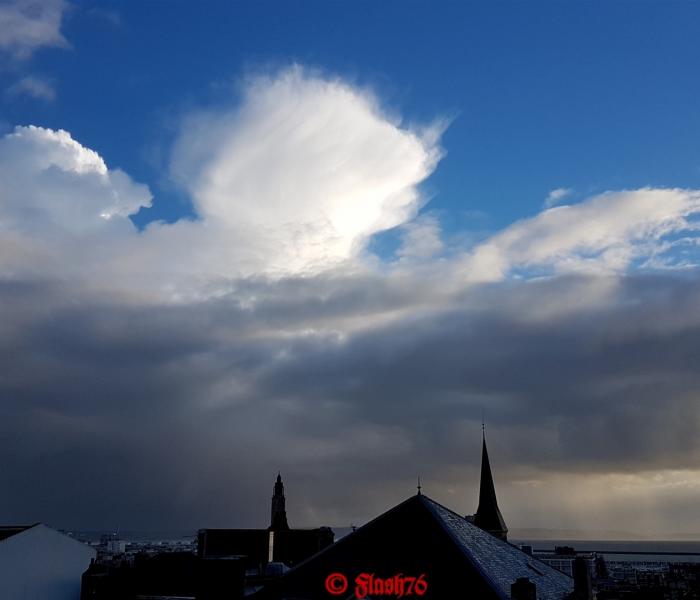 Orage d'air froid, Le Havre (76) le 10/02/2019