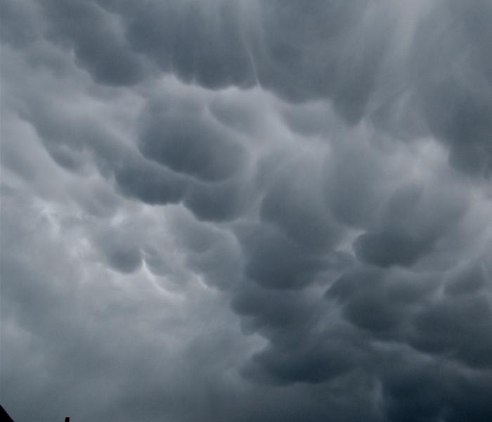 Mammatus d'air froid - Janvier 2012 au Havre