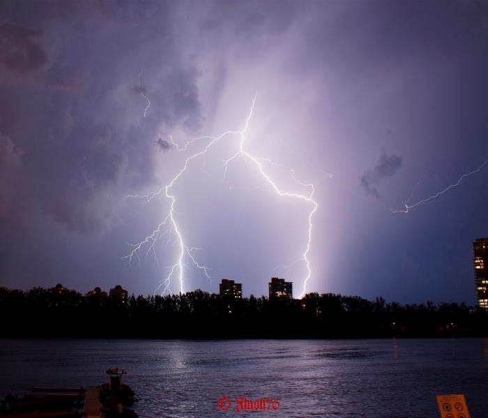 Orages du 02/08/2017 à Montréal (Québec)