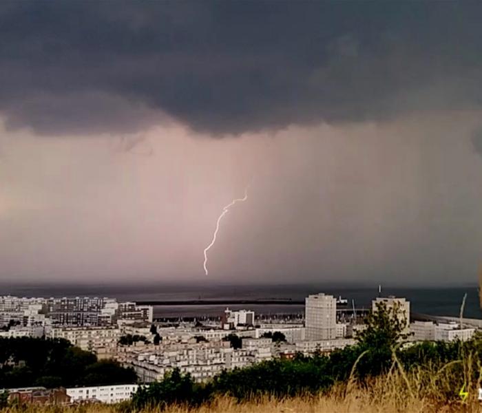 Orage du 03/07/2018 au havre (76)