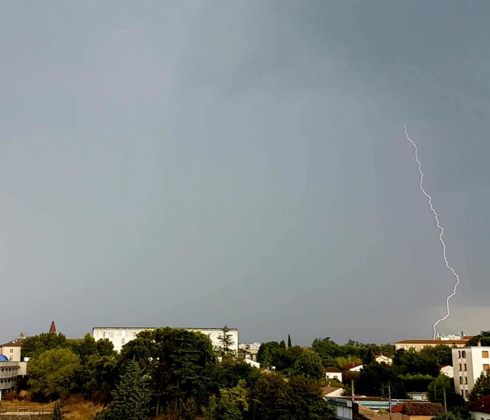 Orage du 31/08/2019 à Bagnols-sur-Cèze dans le Gard