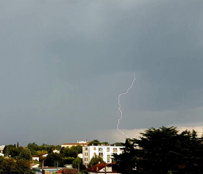 Orage du 31/08/2019 à Bagnols-sur-Cèze dans le Gard