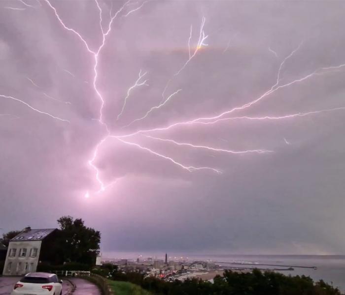 Orage du 28/08/2023 au Havre / Sainte-Adresse (76)