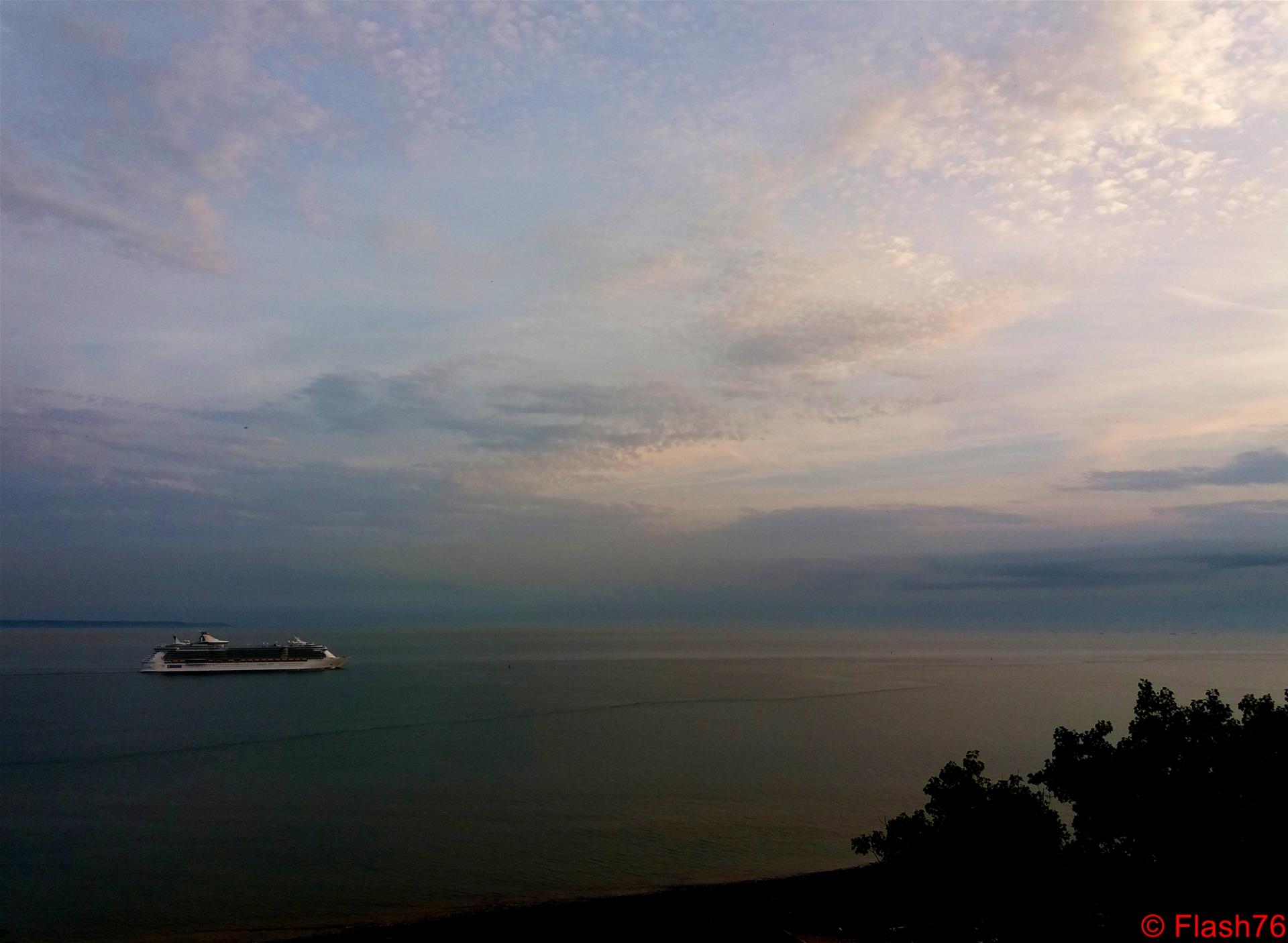 Coucher de soleil d'avant orage