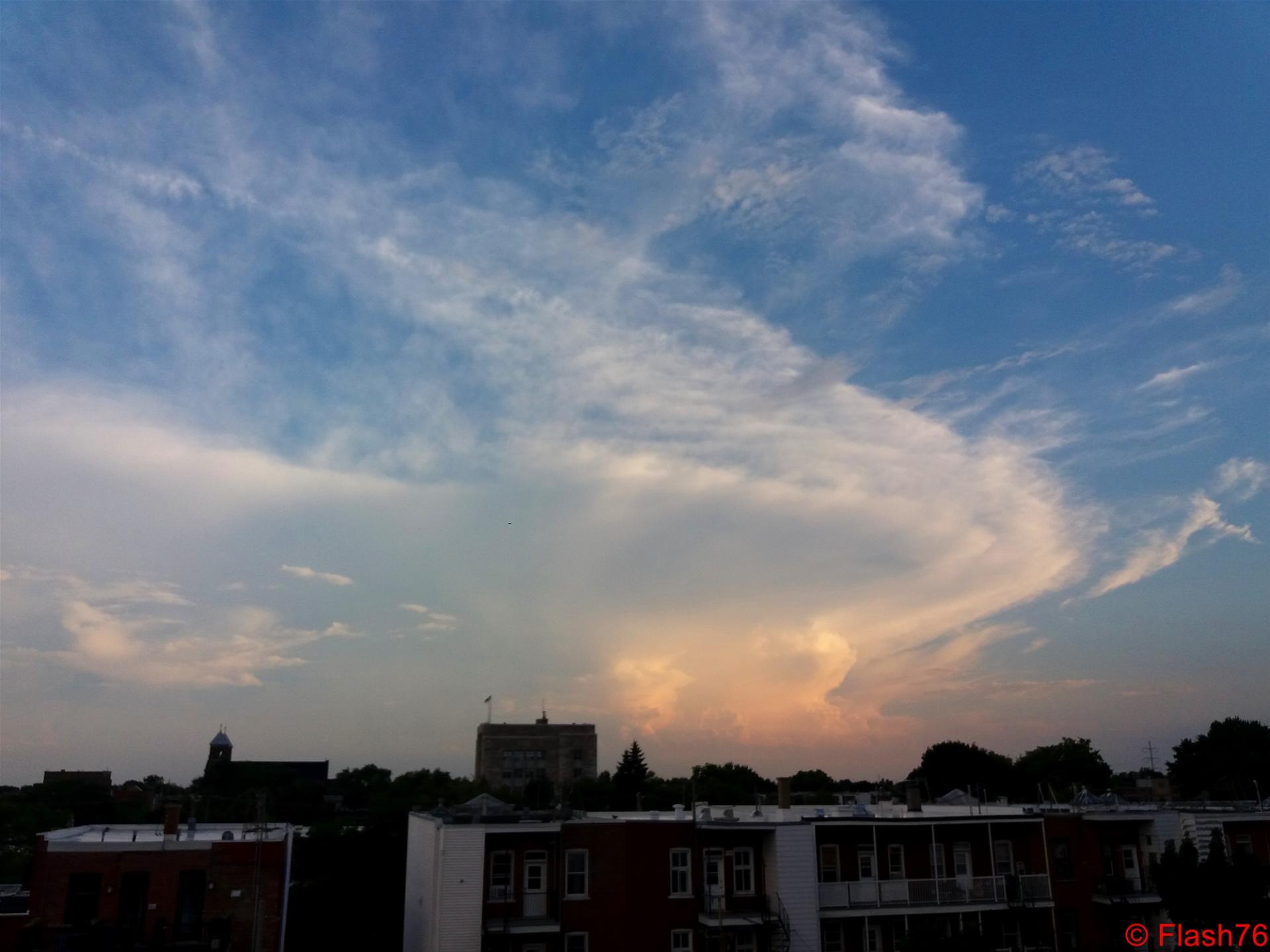 Orage lointain mais violent