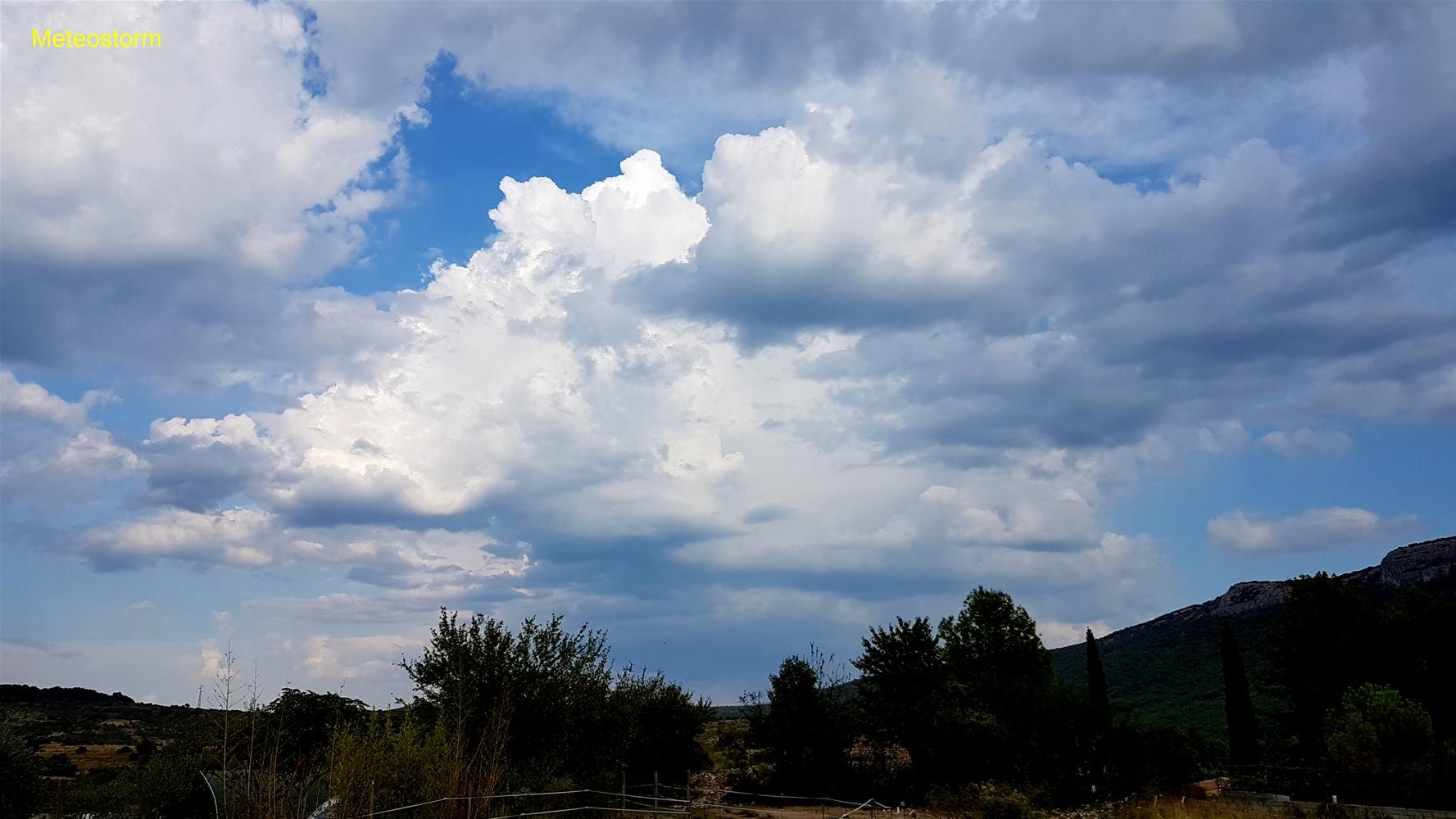 Cumulonimbus calvus et nouvel orage