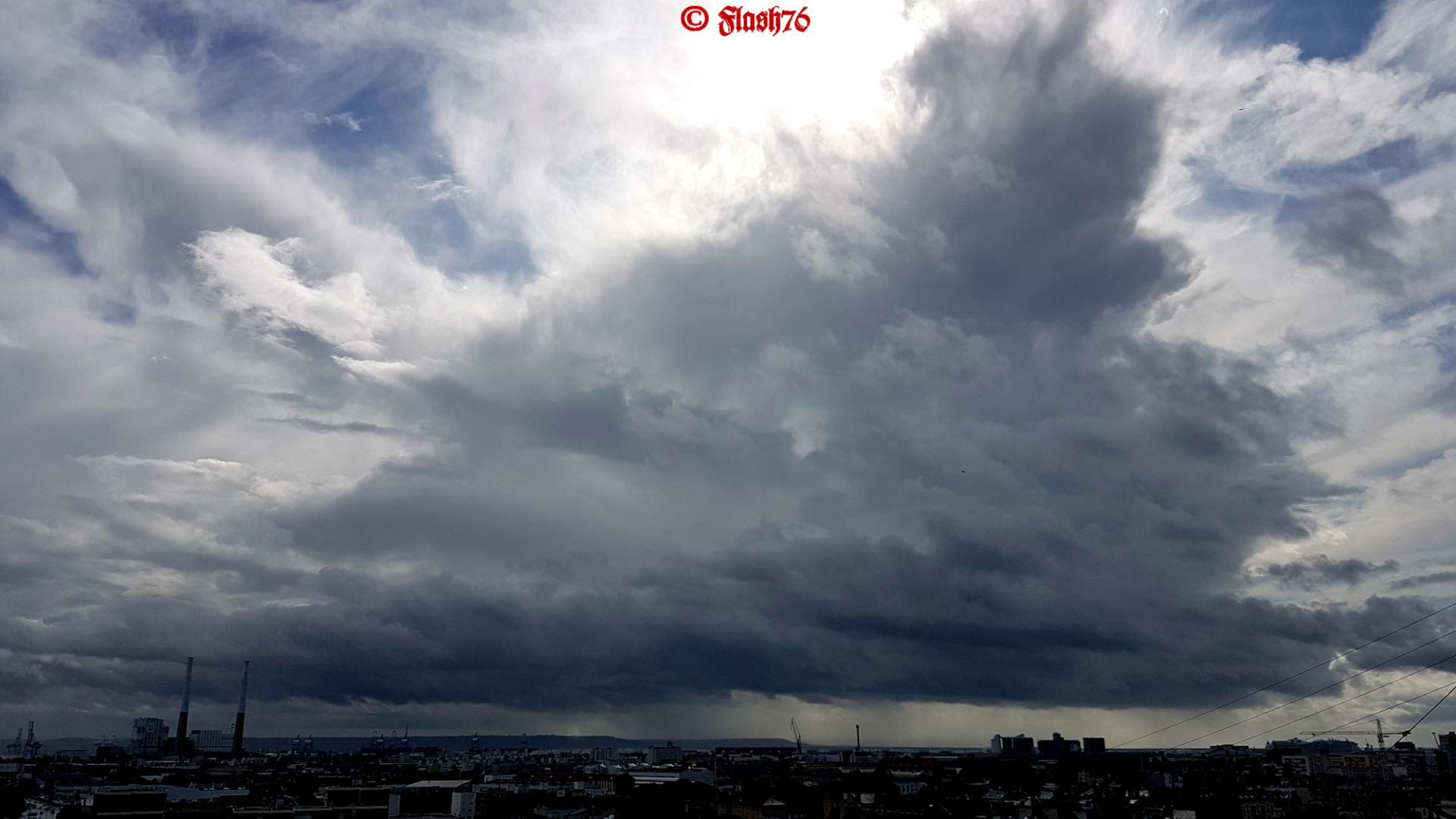 Orage d'air froid en apporoche